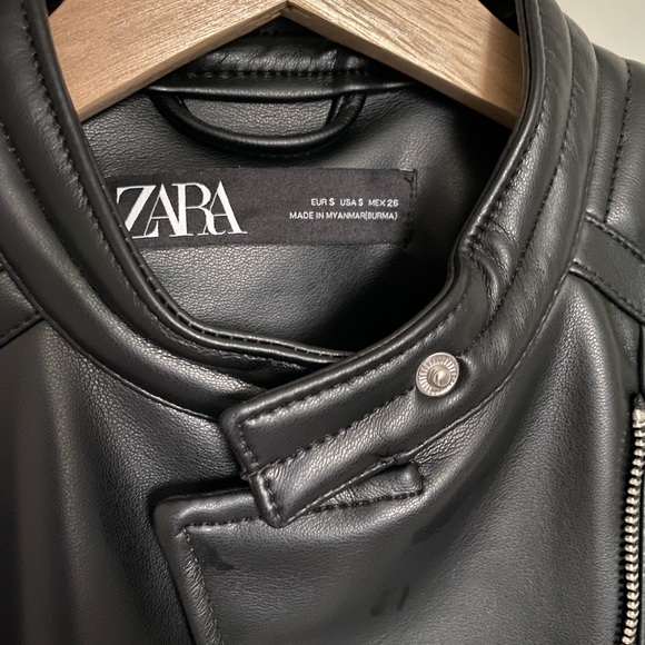 ZARA FAUX LEATHER JACKET :D - Picture 4 of 13